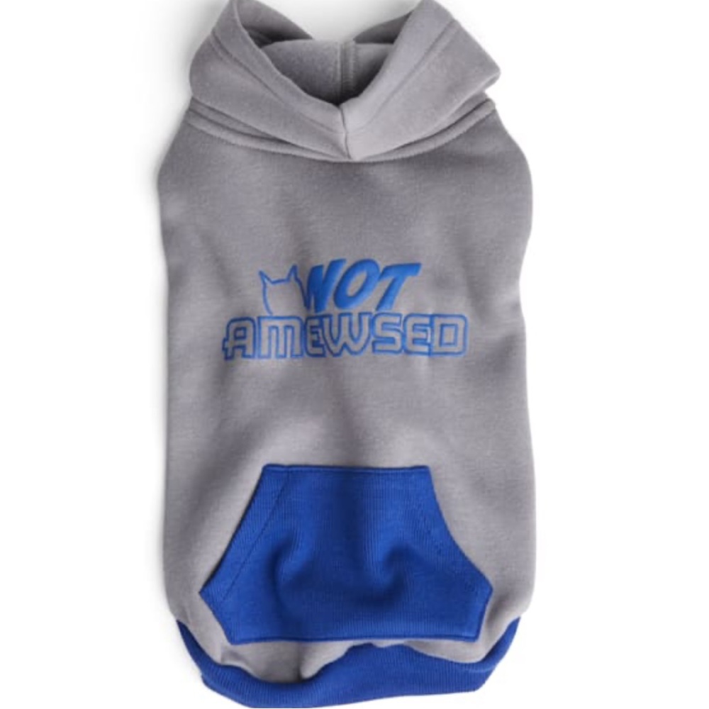 YOULY Grey Cat Hoodie (L/XL)